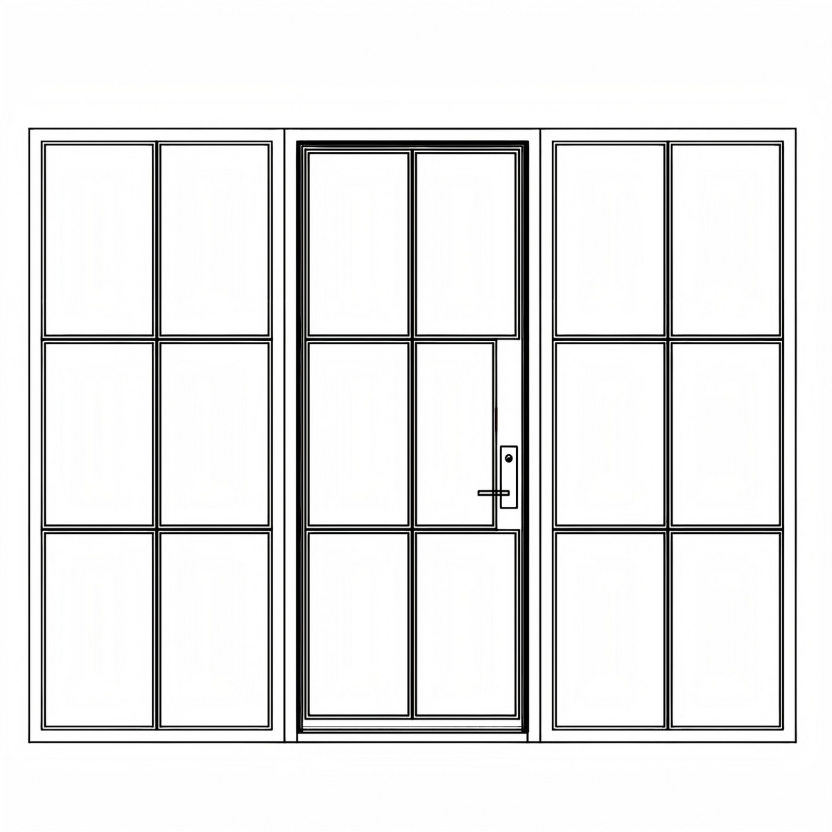 Breeze 6 Sidelights - Single Square