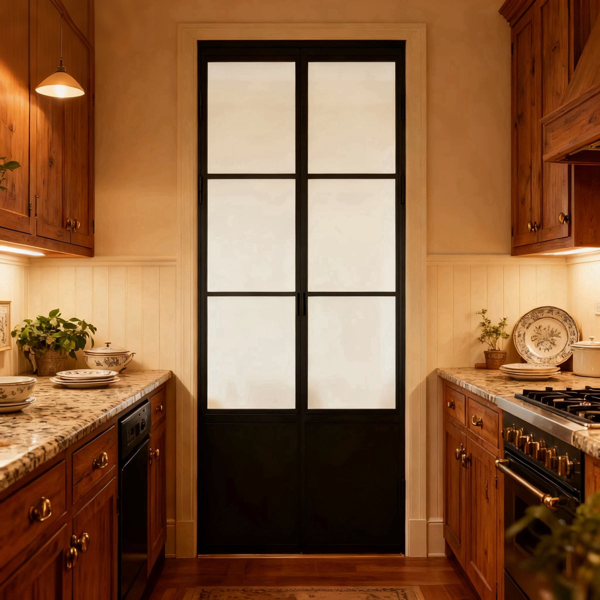 Interior 3 lite double with kickplate