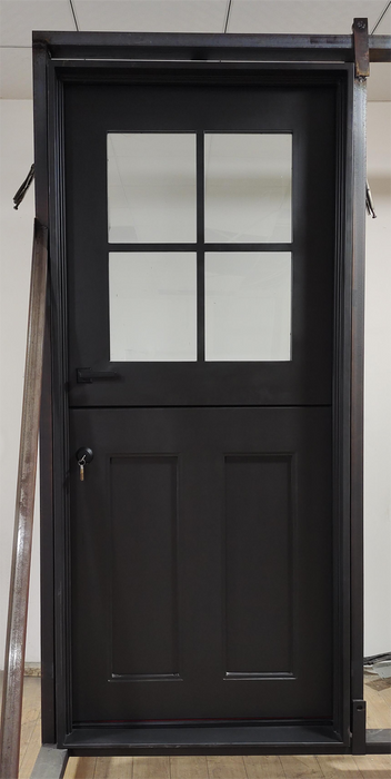 Iron Dutch Single Door - 4 lite