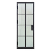 Lion Iron Door Steel French Single Door-8 Lites