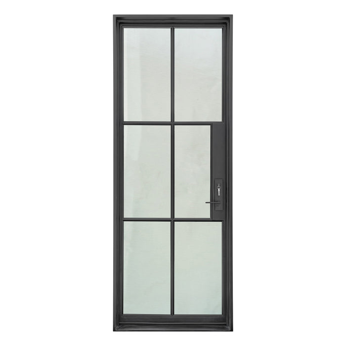 French Steel Single door-6 Lite