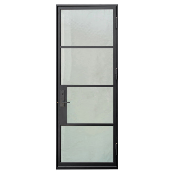 French Steel Door 4-Lites Single Door