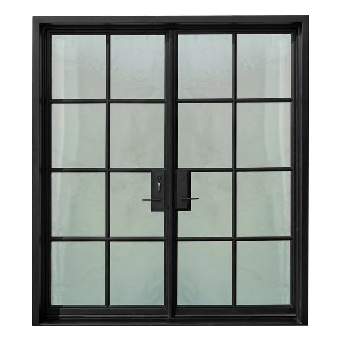 French Steel Double Door 8-Lites