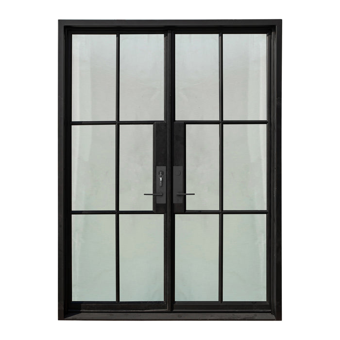 French Steel Double Door 6-Lites