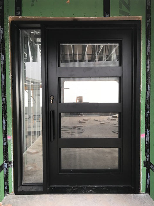 Iron Single Door w/Sidelites (V13)