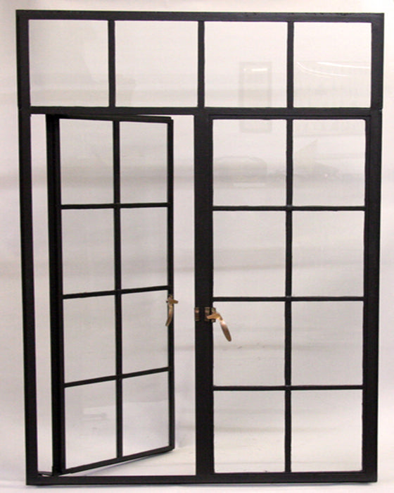 French Steel 8-Lite w/Transom Windows (V4)