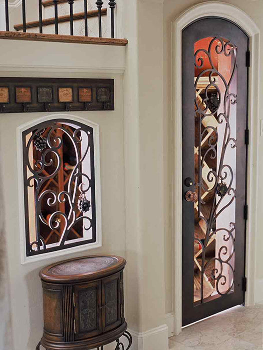 Wine Cellar Elegant Scroll Single Door (V3)