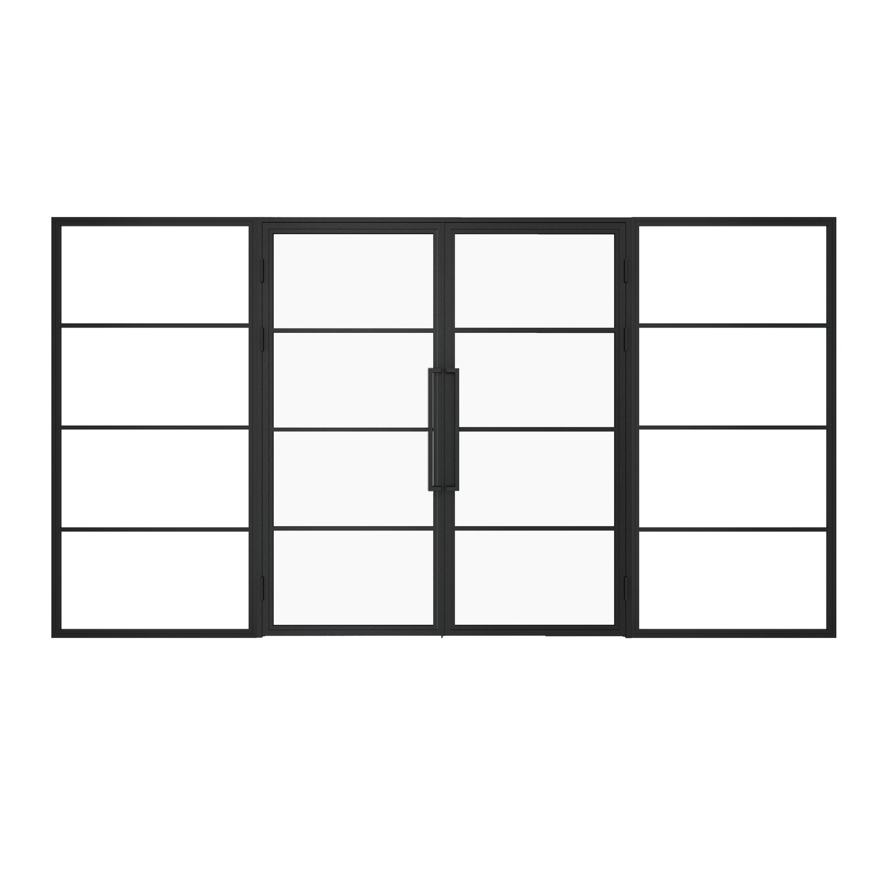 Interior 4 lite double with sidelights