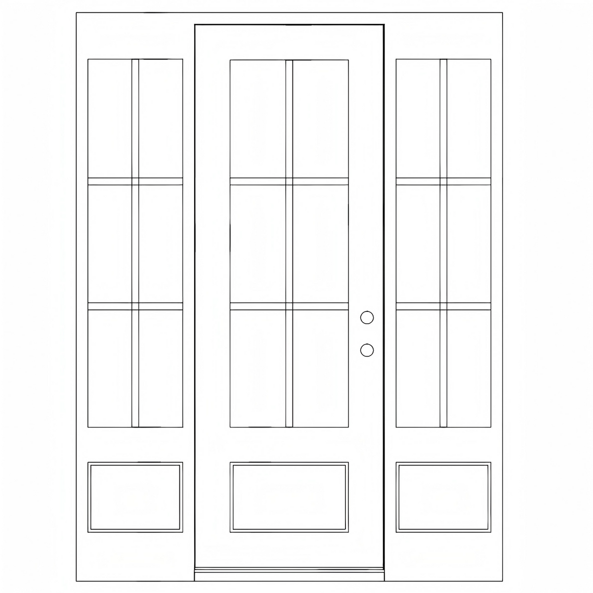 Lion 6 lite Sidelight - Single Square