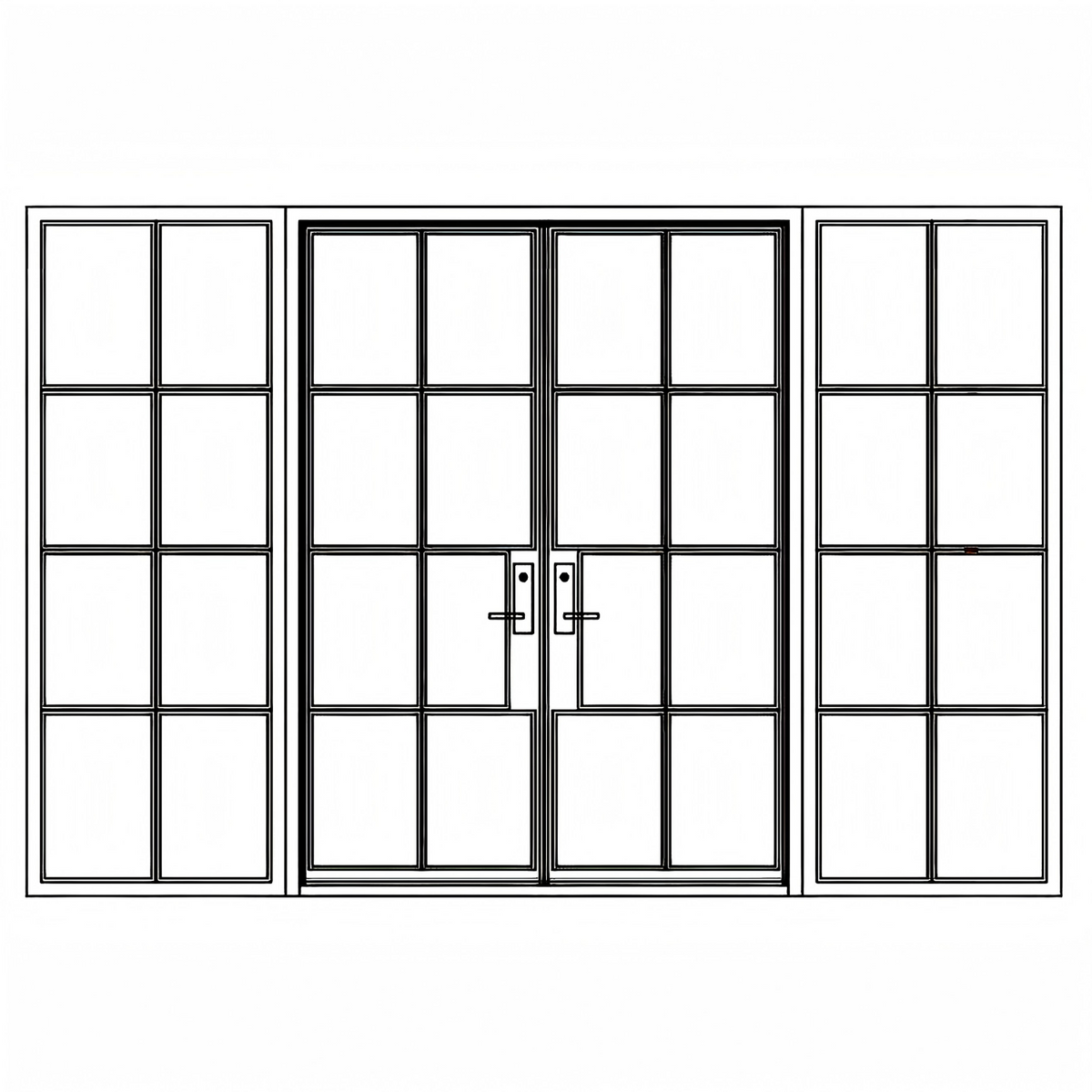Breeze 8 Sidelights - Double Square