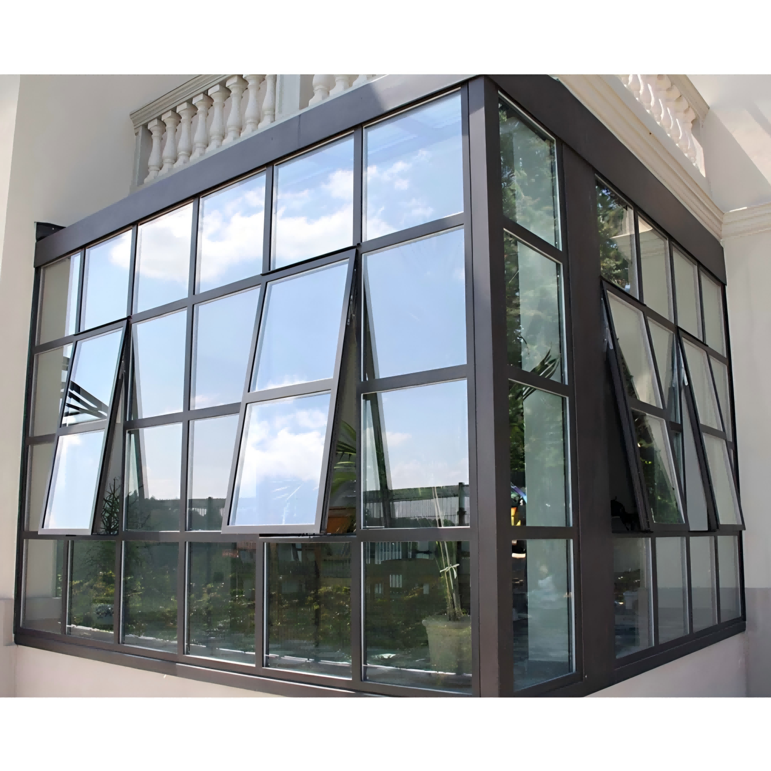Steel French 24-Lite Window