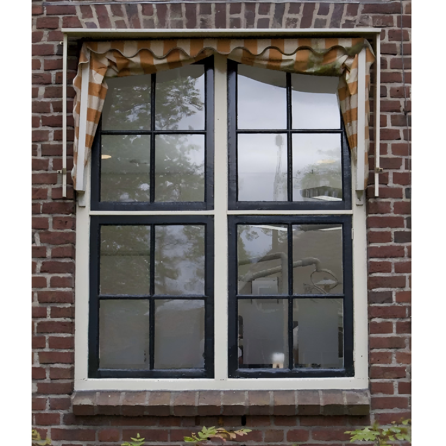 Steel French 4-Lite Double Window