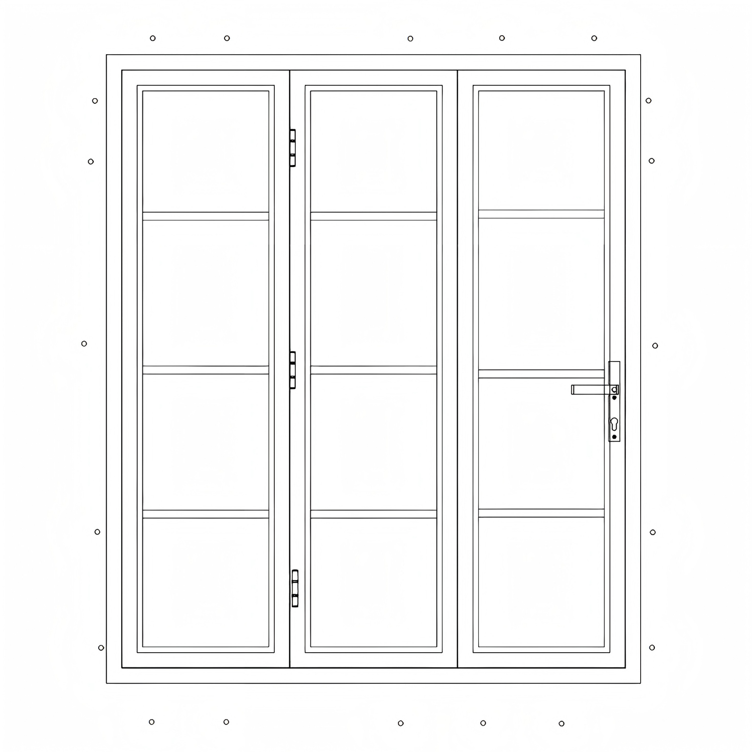 Custom Order - Aluminum Bifold door - Thermal Broken