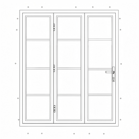 Custom Order - Aluminum Bifold door - Thermal Broken