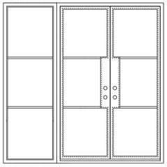 Breeze 3 Sidelight - Double Square