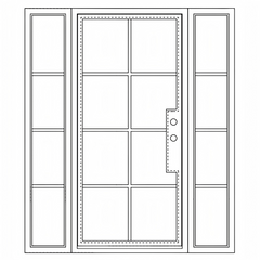 Breeze 8 Sidelights - Single Square