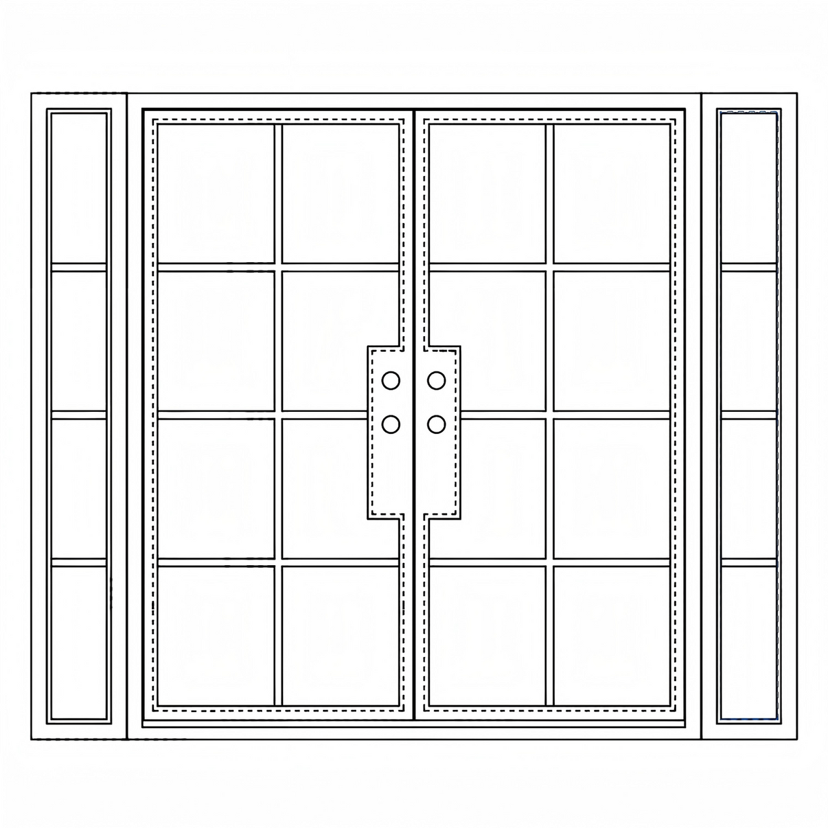 Breeze 8 Sidelights - Double Square
