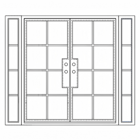 Breeze 8 Sidelights - Double Square