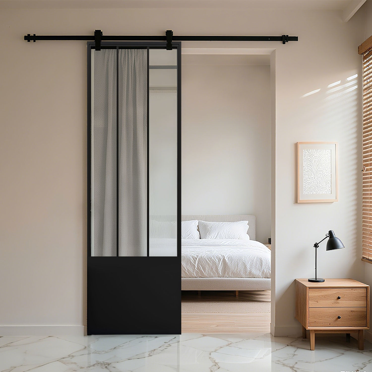 Barn door - 3 lite with kickplate