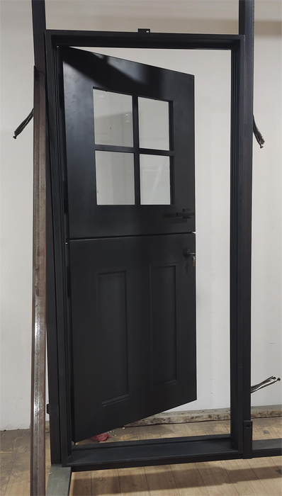 Iron Dutch Single Door - 4 lite