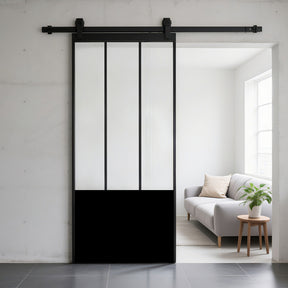 Barn door - 3 lite with kickplate