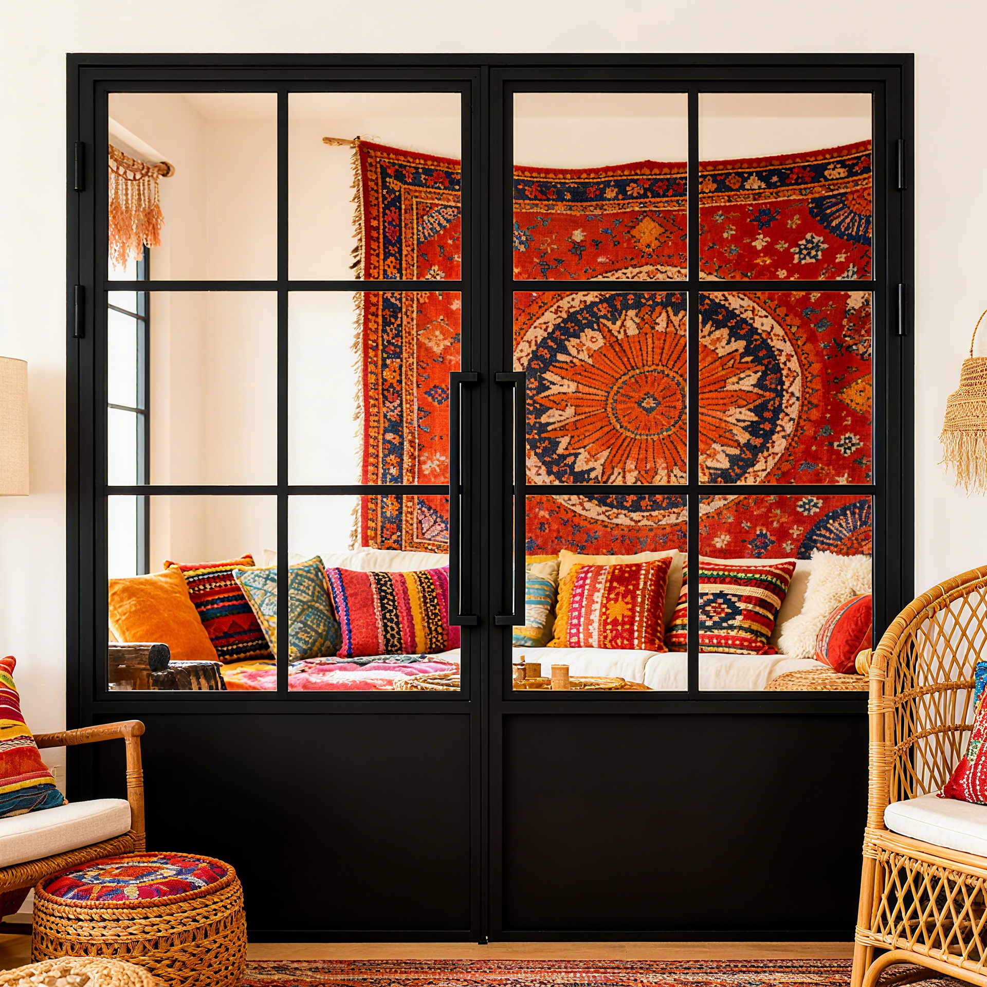 Interior 6 lite double with kickplate