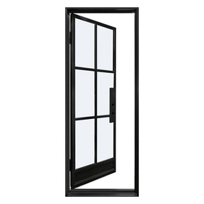 Steel French Single door-6 Lite with Kickplate
