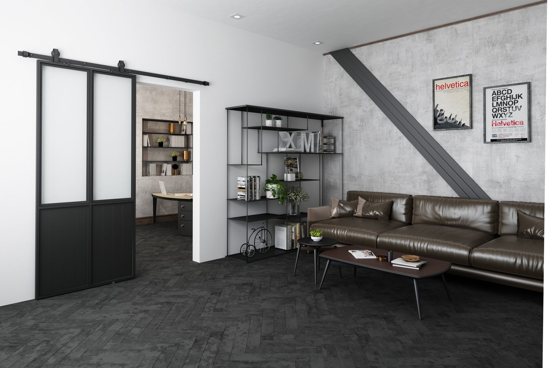 Interior Steel 2 Lite Single with Kickplate