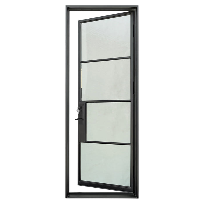 French Steel Door 4-Lites Single Door