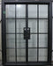 French steel doors -8 lite  front view