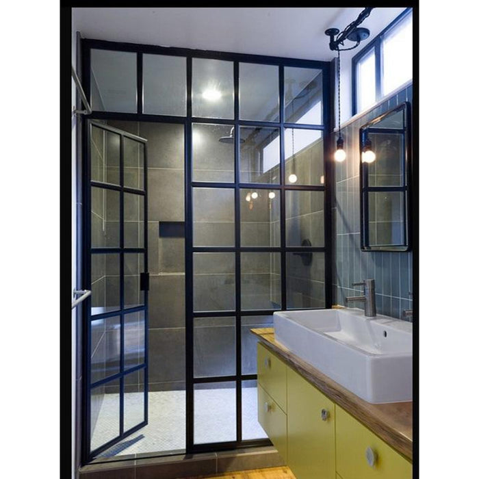 French Steel Bathroom Door / single pane glass(V111)