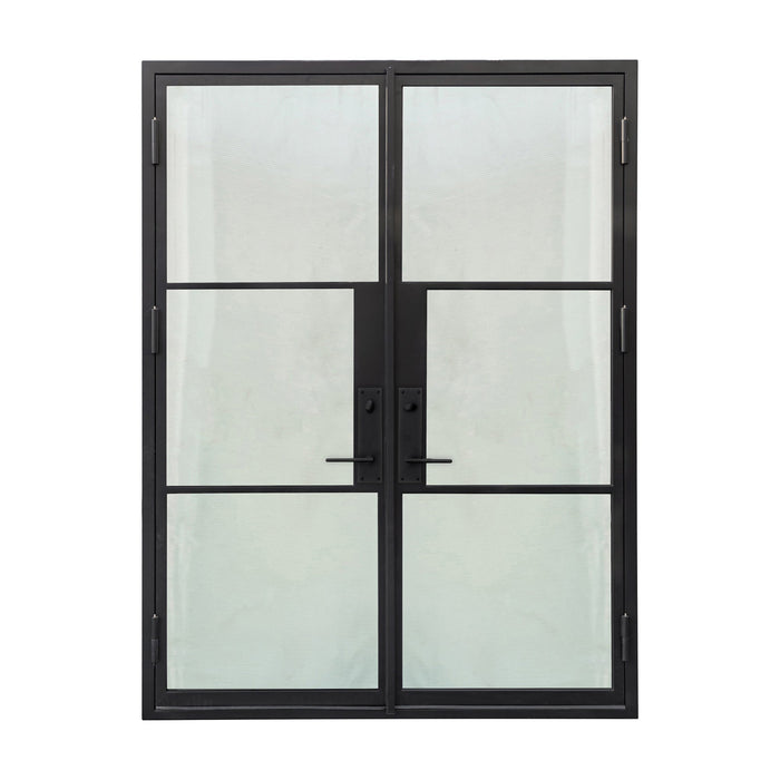 French Steel Double Door-3 Lite