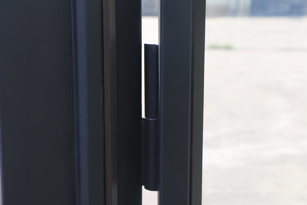 French Steel Double Door 8-Lites W/Arch